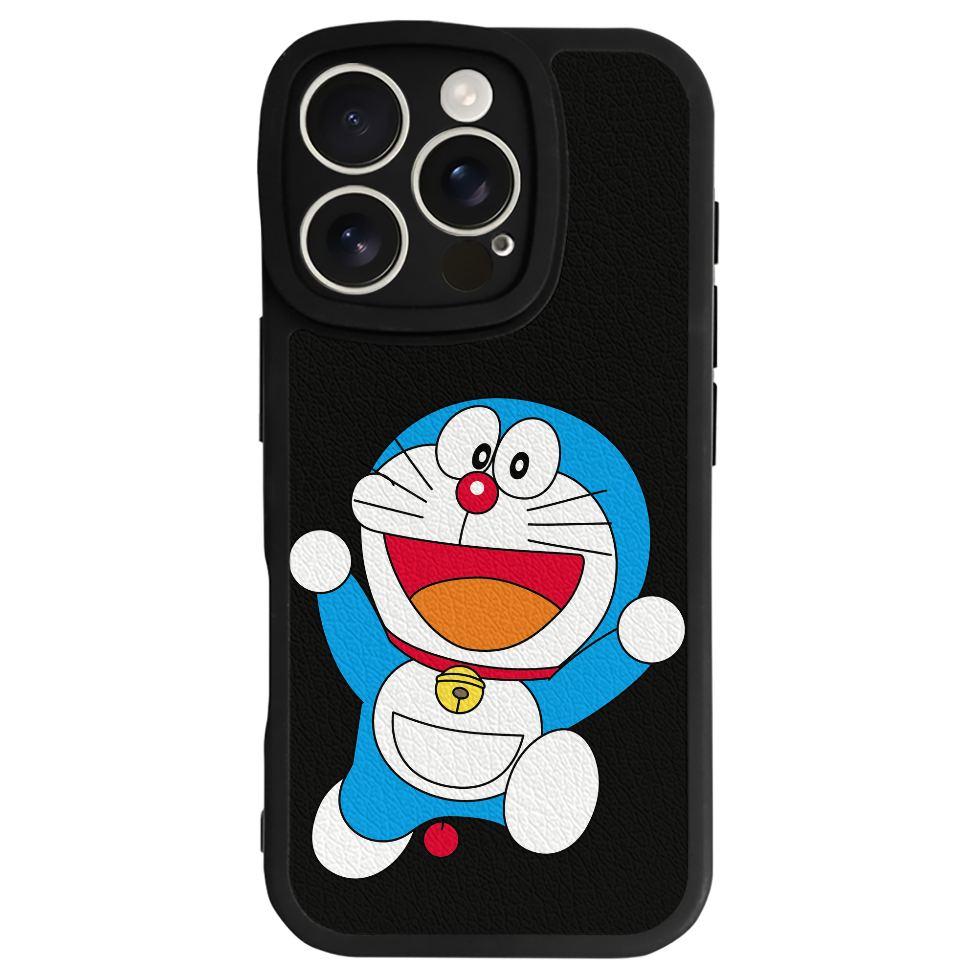 （画像用） ドラえもん Doraemon 【iPhone 16シリーズ対応】シリコンスマホケース（レザー調） 材質：シリコン